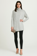 Maglione Lungo Casual a Dolcevita da Donna