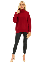 Maglione a Collo Alto Vestibilità Comoda da Donna