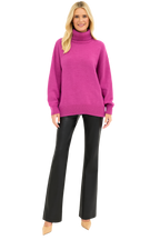 Maglione a Collo Alto Vestibilità Comoda da Donna