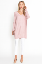 Maglione Oversize da Donna con Scollo a V