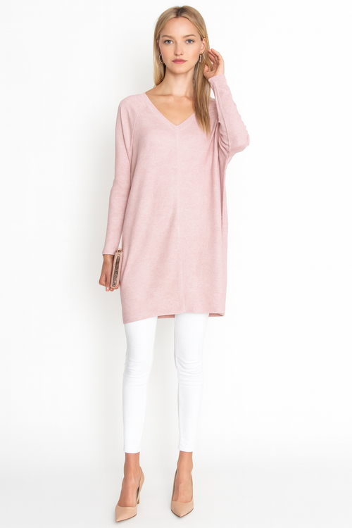 Maglione Oversize da Donna con Scollo a V