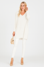 Maglione Oversize da Donna con Scollo a V
